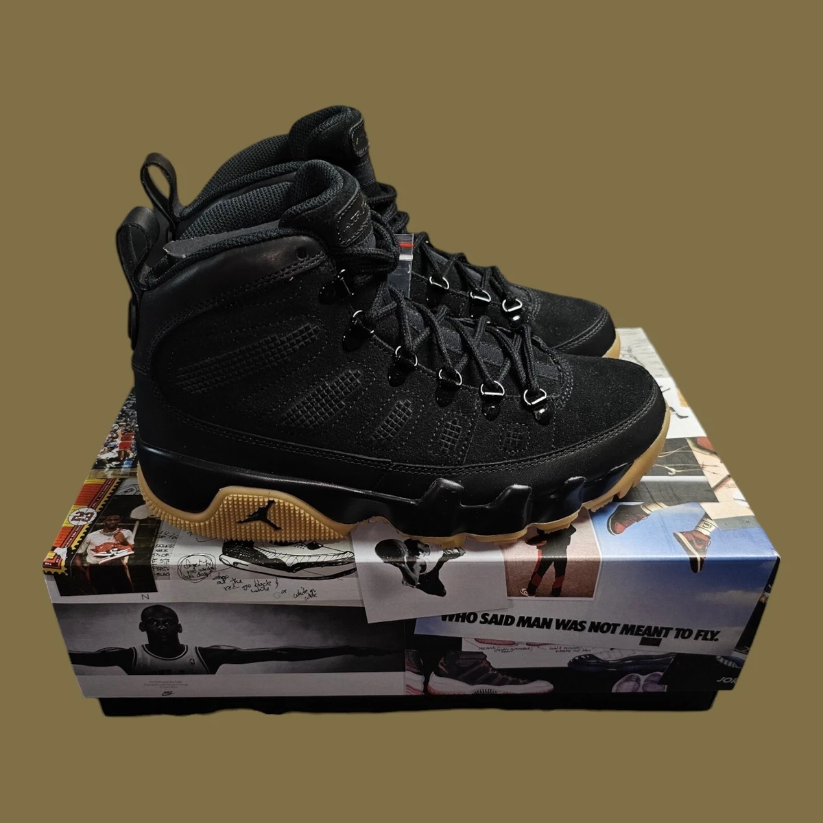 Jordan retro 9 boots top