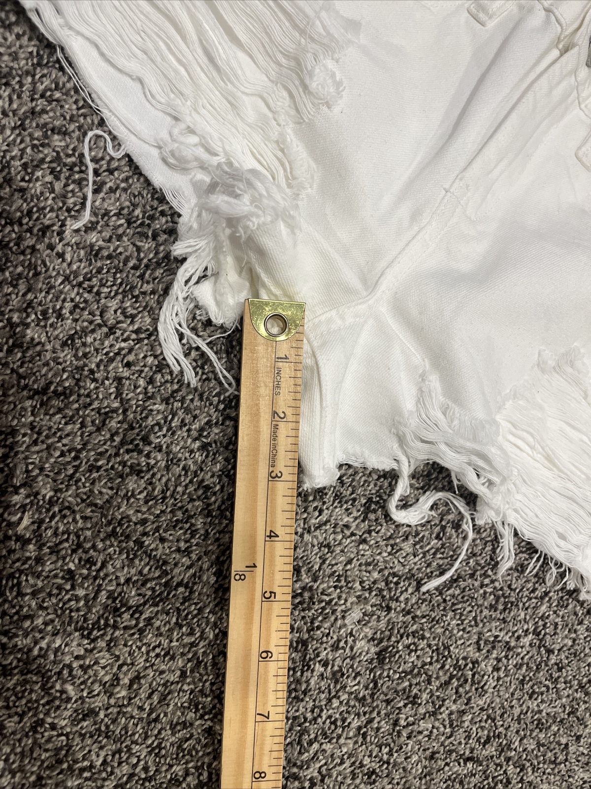 BLANKNYC NEW The Barrow White Jean Shorts in Great White Size 24 Womens - View 6