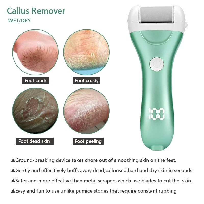 Rechargeable Electric Foot File Callus Remover Machine Pedicure Tools - Image 2 of 4