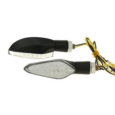 Blinker Set M10 LED Shadow black for scooter, motorcycle