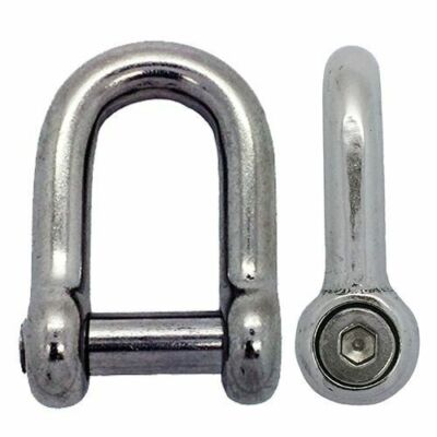Edelstahl D Fessel SECHSKANT BÜNDIG PIN Dee Fessel 5 mm - 12 mm | UK LAGER