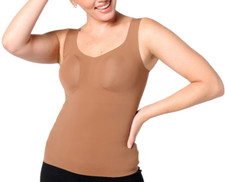 Evelyn  Bobbie Seamless Smoothing Bra Cami Clay