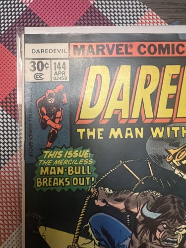 DAREDEVIL 144 ED HANNIGANCOVER GERRY CONWAY STORYMARVEL COMICS 1977 VINTAGE - Foto 2 di 11