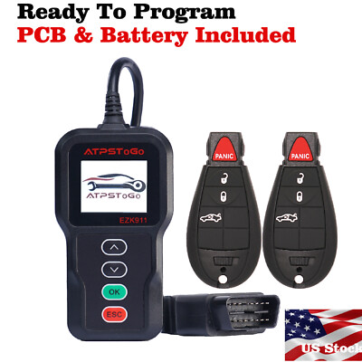 #ad #ad 2 New Replacement Remote Key Fob And Tool Kit For 2008 2012 Dodge Charger $118.98