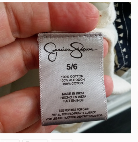 Jessica Simpson Dress XS (5/6) Black Beige Mini Sleeveless Open Back Straps - Picture 5 of 5