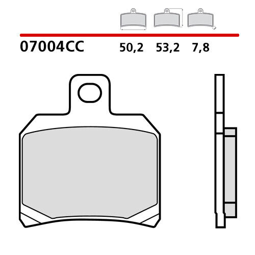 Paire Plaquettes de Frein Avant BREMBO Piaggio X9 125 00>02 - Photo 1/9