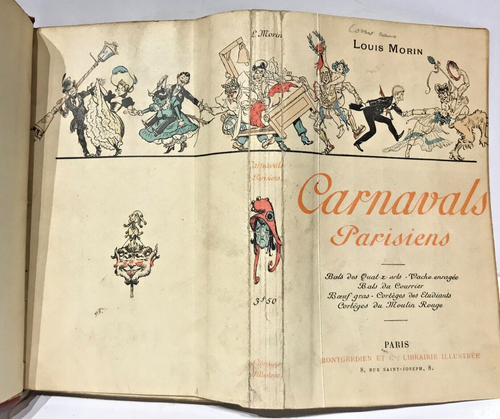 ORIGINALAUSGABE - PARISER KARNEVAL L. MORIN marokkanischer Einband, illustriert 1900