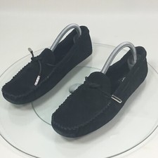 UGG Austraila Dakota Black Suede Slippers Loafer Walking Moccasin Size 6.