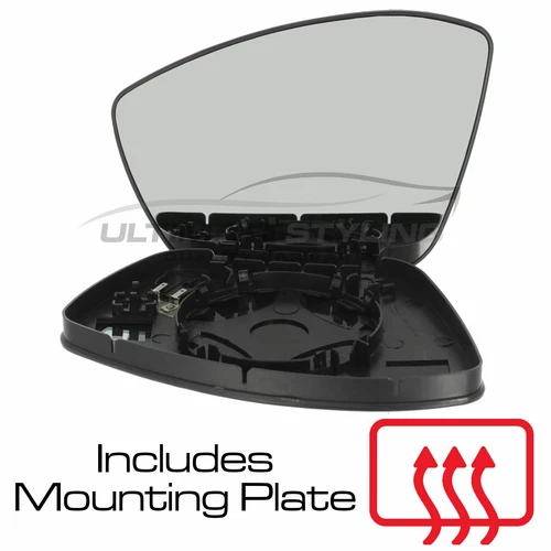 Wing Mirror Glass Peugeot 208 2012-2019 Heated Convex Passenger Side Left Hand