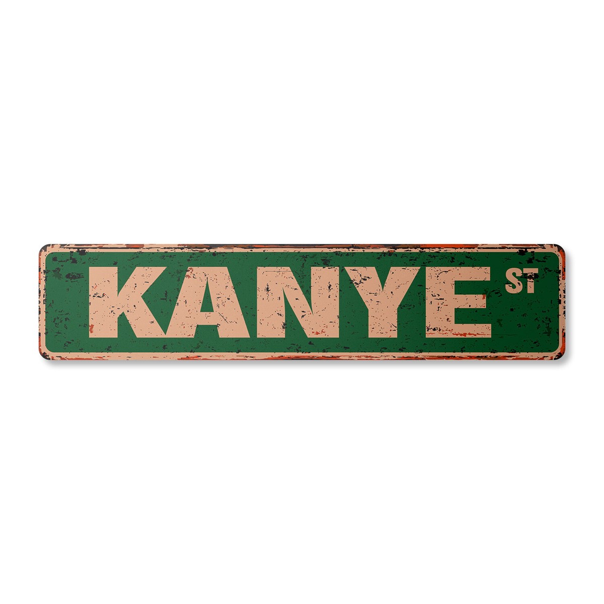 KANYE Vintage Street Sign Childrens Name Room Metal Sign | eBay