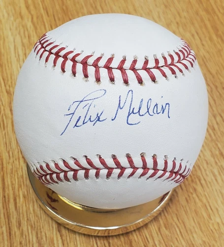 Autographed FELIX MILLAN Official Major League Baseball w/COA
