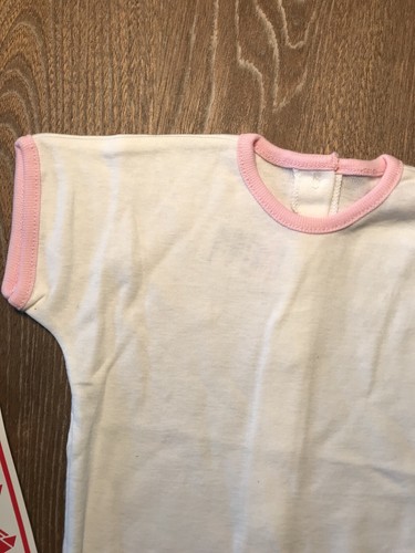 Petit Bateau 3 mo T Shirts New Old Stock Baby Retro Traditional 3 pcs Pink NWT - Picture 3 of 5