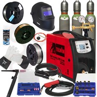 Telwin Technomig 215 Dual Im Set 3, Wig Mig/Mag Elektrode Schutzgas SchweißGeräT