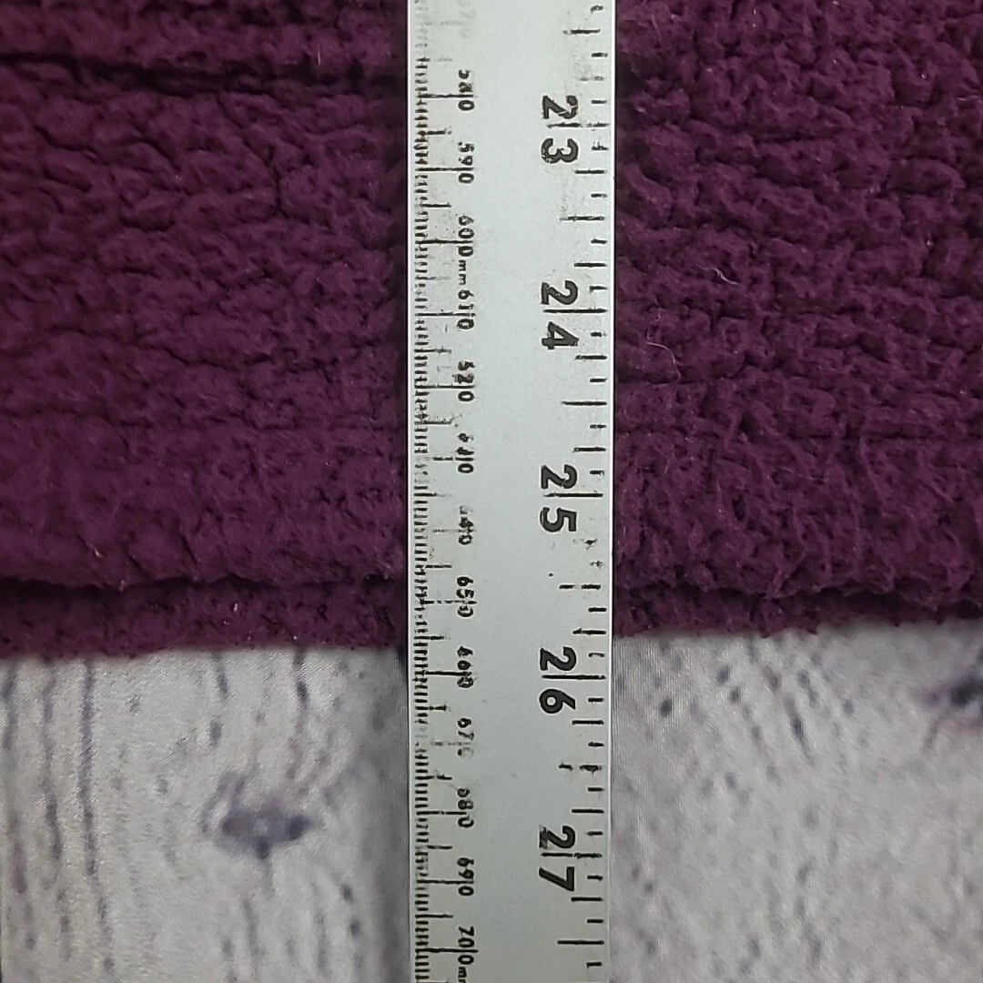 UNDERCOVER Victoria’s Secret ROSA Fuzzy Sherpa Pullover Donna Grande 1 4 Zip Viola