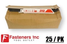 25 6" RECIP SAW BLADES 18TPI BI METAL Fasteners Inc Brand
