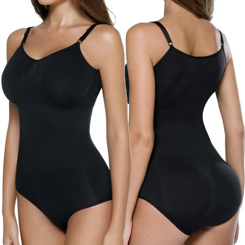 Women's Seamless Full Body Shapewear Bodysuit Tummy Control Slimming Body Shaper - Picture 20 of 50