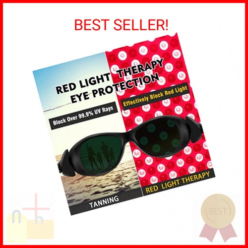 Red Light Therapy Glasses, Eyes Protection for Tanning Goggles, Laser Safety Gla - Picture 2 of 2