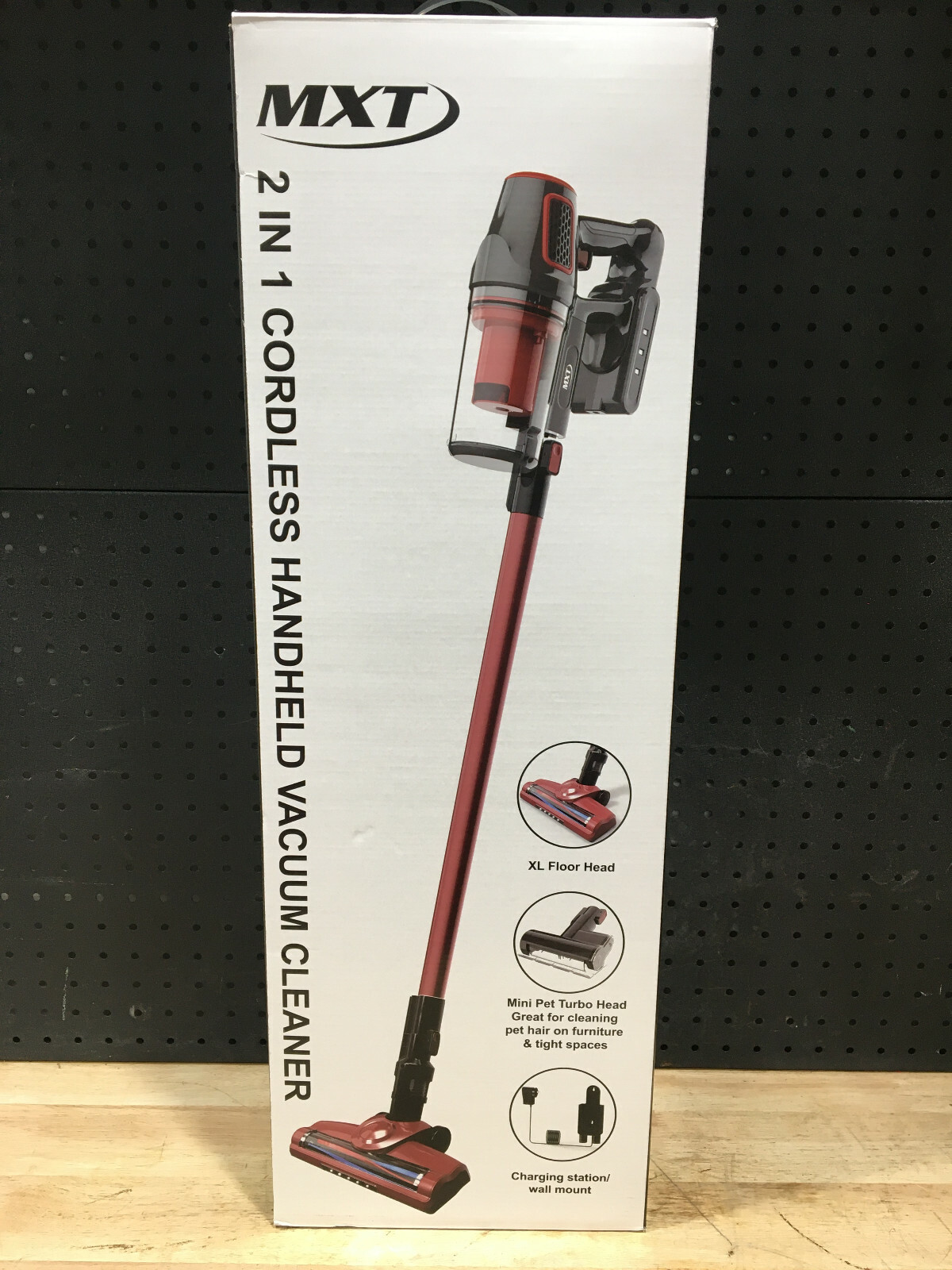 MXT CORDLESS HANDHELD VACUUM CLEANER LARGE FLOOR BRUSH AND TURBO HEAD