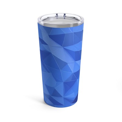 Blue Polygon Tumbler 20oz