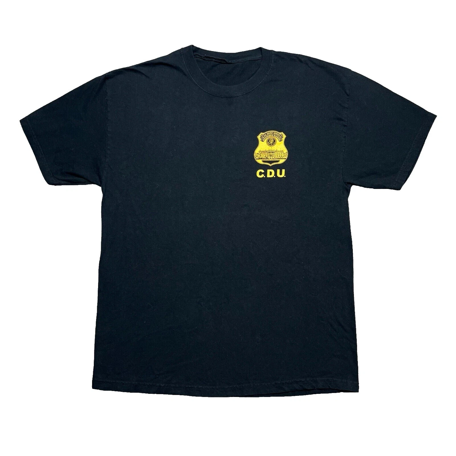 Police Solid T-Shirts for Men