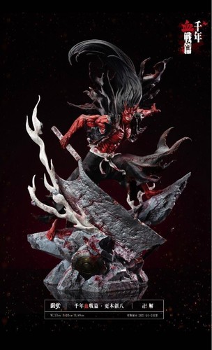 YM Studio Bleach Zaraki Kenpachi Statue Resin Figure Model Collectible Limited - Picture 4 of 7