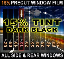 Chevy Cruze 2010-2015  PreCut Window Tint - Dark Black 15% VLT Film