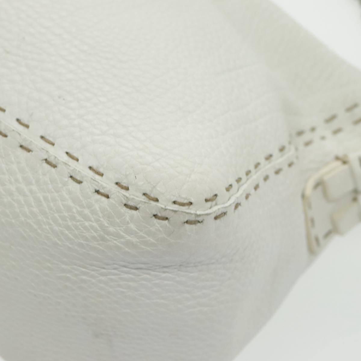 FENDI Shoulder Bag Leather White Silver Auth 96639 | eBay FENDI Shoulder Bag Leather White Silver Auth 96639 | eBay