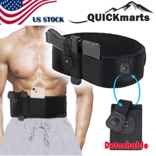 Concealed Carry Belly Band Gun Holster Tactical Hidden Pistol Handgun Waist Belt