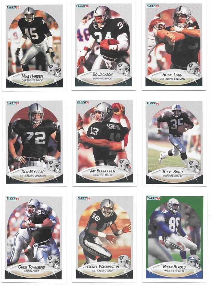 1990 Fleer Football Trading Cards / Choose #s 250 - 400 + insert / mb39 - Image 2 of 4