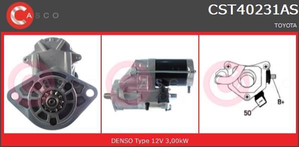 Démarreur robuste pour Toyota Land Cruiser 100 4.2 TD de qualité supérieure