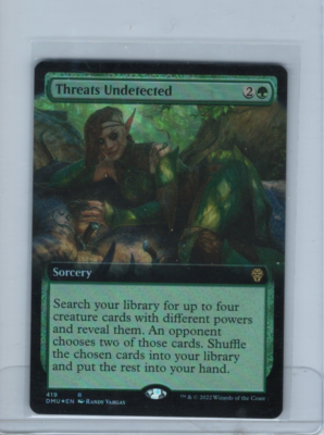 dominaria united rare cards Threats Undetected (extended art)