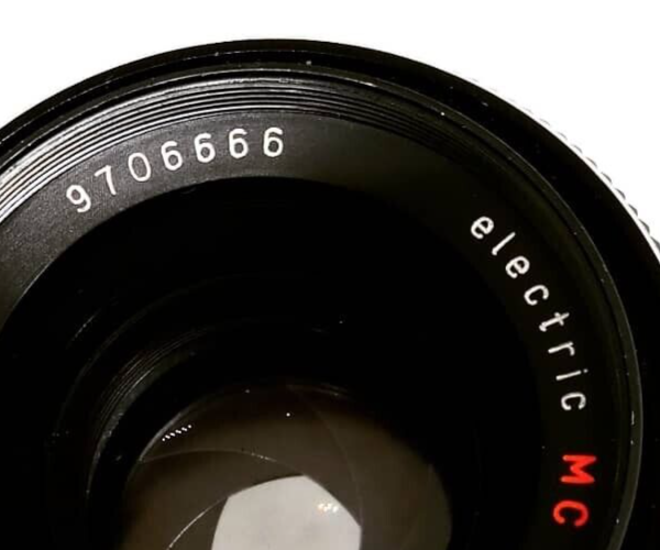 Carl Zeiss Pancolar electric 50mm f/1.8 RED MC S/N #9706666 Carl Zeiss Pancolar electric 50mm f/1.8 RED MC S/N #9706666