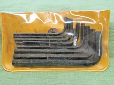 General Hardware 9pc SAE Hex Key Set No.S896 - Made in USA - In Original Pouch