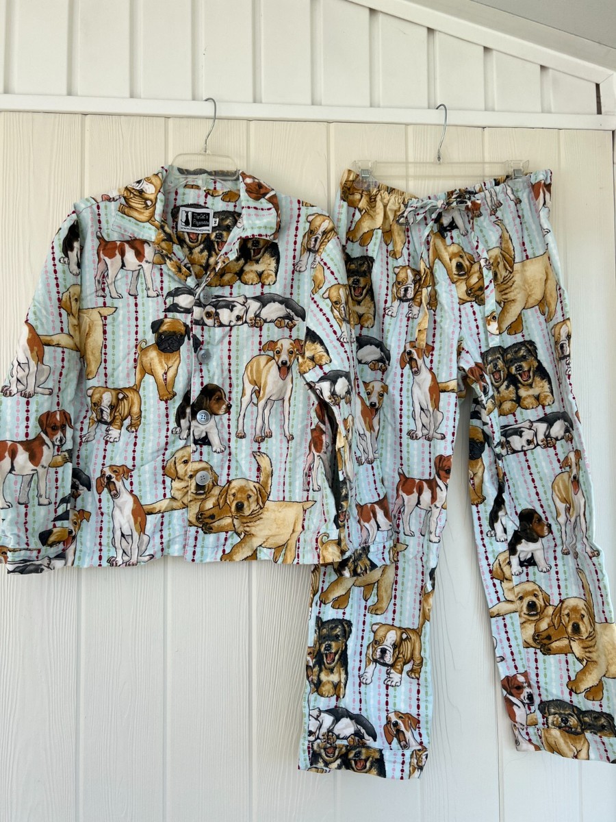 Pajama Sets Pajamas With Pugs On Them The Cat's Pajamas Women Sz