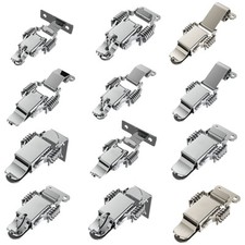 Iron/Stainless Steel Spring Loaded Draw Toggle Latch Catch Clamp Clip Hasps