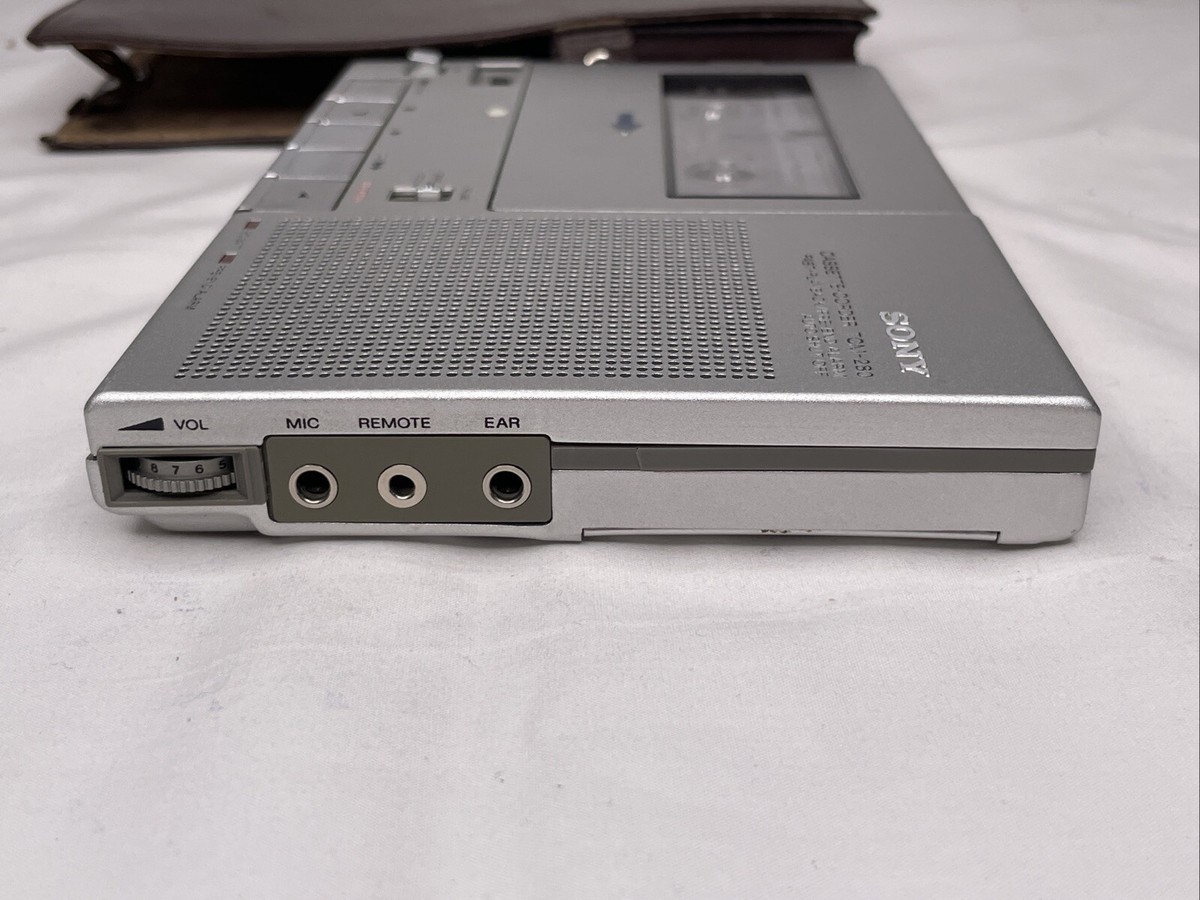 Sony TCM-280 Cassette-Corder With Leather Case and