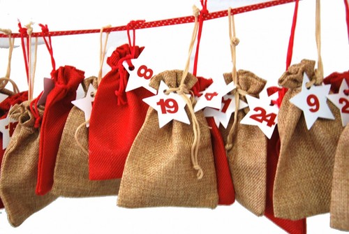MINIBLINGS ADVENTSKALENDER 24 Schmuckstücke Jutesäckchen ADVENT KALENDER - Bild 6 von 10