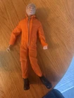 VINTAGE GI JOE HASBRO BLONDE SOFT HAIR 1964 Made In USA TM Scar Crack On Arm
