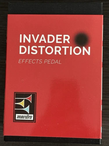 Maestro Electronics Invader Distortion Analog True Bypass Effects Pedal Gibson