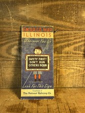 Vintage Illinois Enarco Gas Station Map