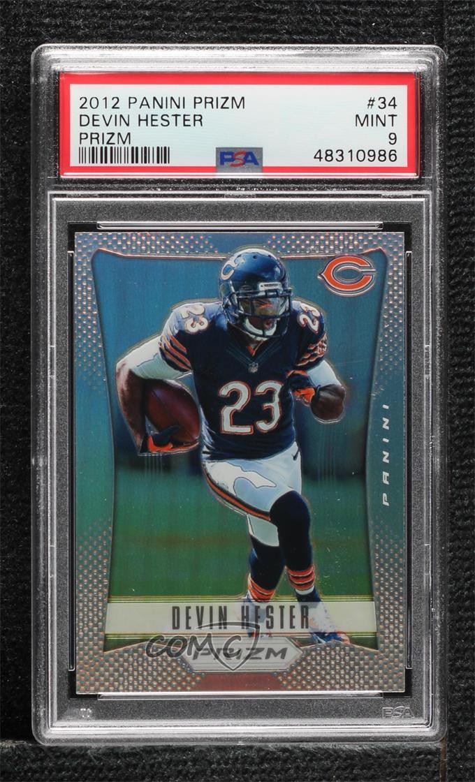2012 Panini Prizm Silver Prizm Devin Hester #34 PSA 9 MINT HOF ne4