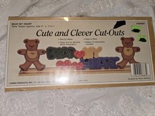 NIP NOS Bear My Heart Cute And Clever Cut Outs By Demis Products Inc Table...