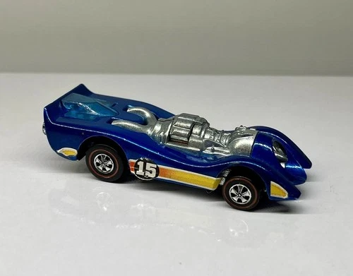 Vintage Hot Wheels Redline 1971 Blue JET THREAT - BEAUTIFUL! HTF CONDITION