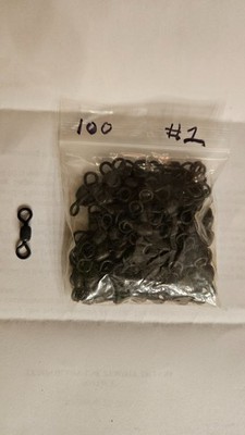 100 ea. Rosco 802 #1 black crane swivels