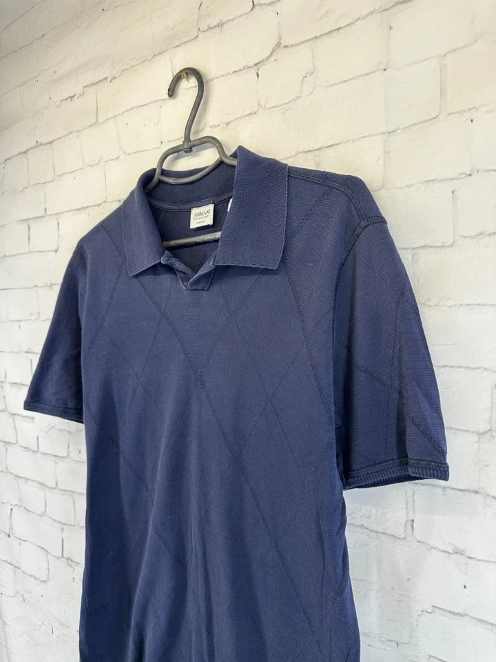 CAMISETA POLO HOMBRE ARMANI COLLEZIONI CAMISETA JERSEY ORIGINAL TALLA GRANDE Foto 2 de 4
