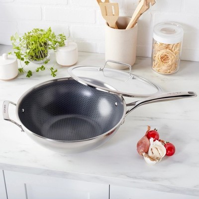 Henckels Paradigm Ceramic 12'' Wok with Lid Cookware Set