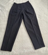 VTG Requirements Wool Dress Pants Women’s Small Blue Pinstripe Office Preppy Y2K