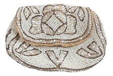 Vintage Art Nouveau Beaded Purse Hand Made France