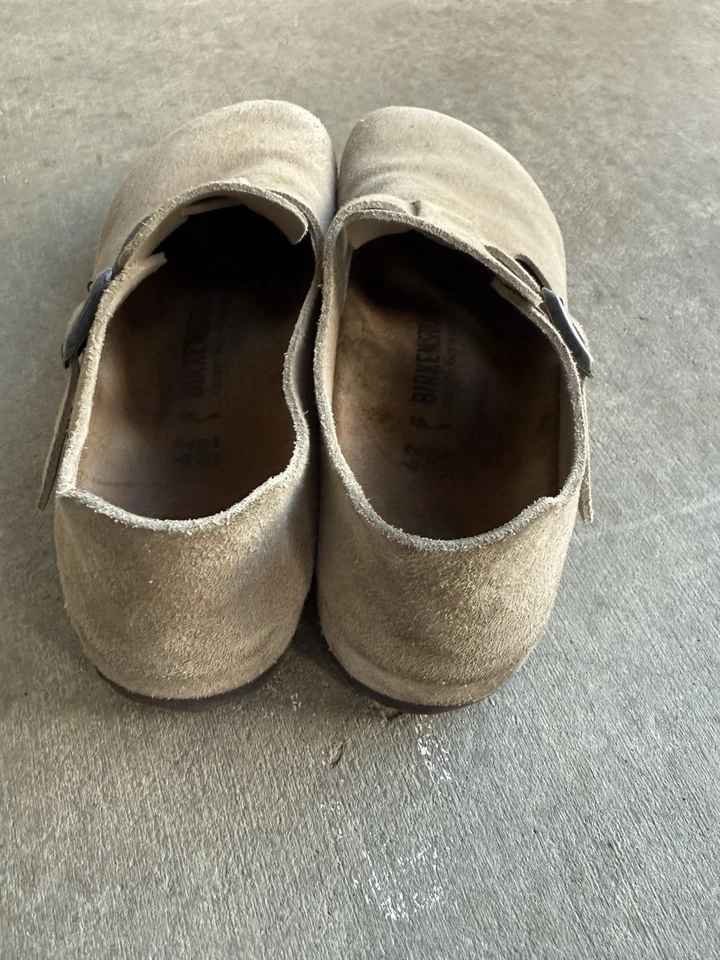 Zuecos Birkenstock London usados beige crema para hombre talla 42 (8,5) calce ceñido mulas Foto 3 de 4