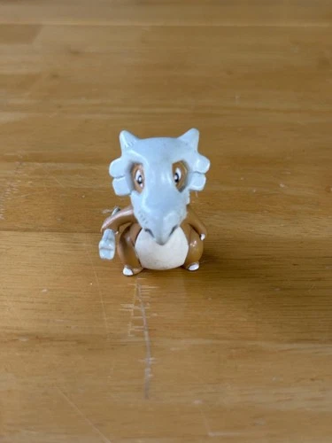Vintage Pokemon Tomy Nintendo Cubone Mini Figure Brown Plastic Toy Collectible